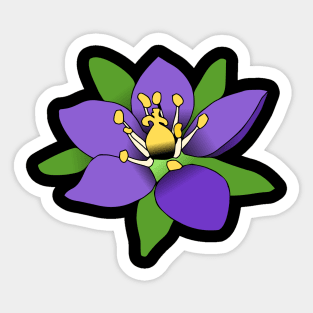 unique violet flower, purple flowers,nature Sticker